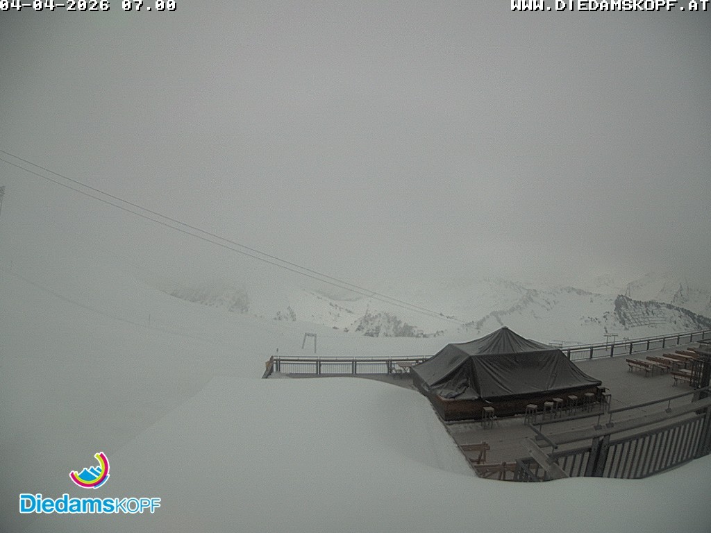 Archiv Foto Webcam Bergstation Diedamskopf, Vorarlberg