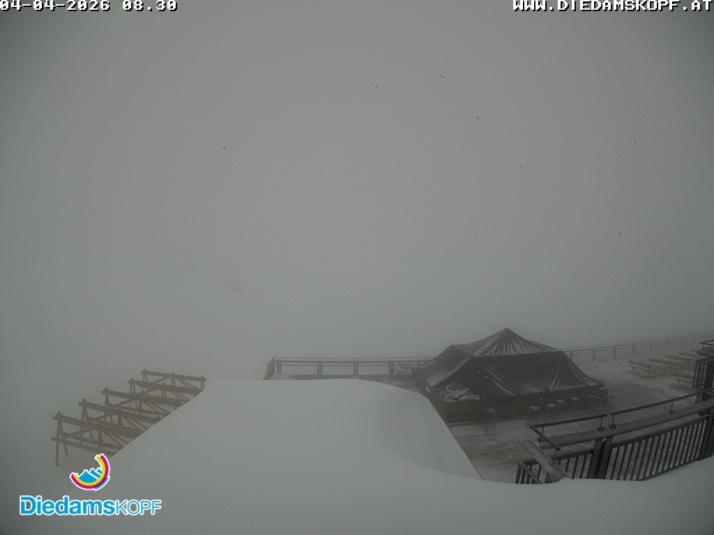 Archiv Foto Webcam Bergstation Diedamskopf, Vorarlberg