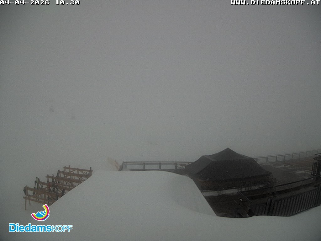 Archiv Foto Webcam Bergstation Diedamskopf, Vorarlberg