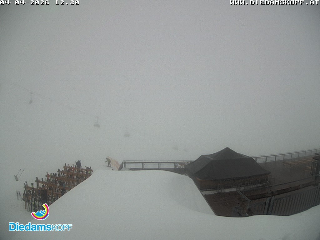 Archiv Foto Webcam Bergstation Diedamskopf, Vorarlberg
