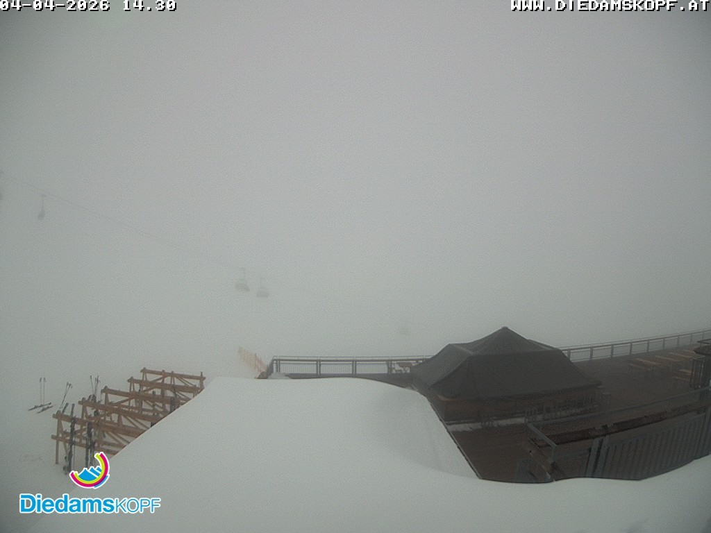Archiv Foto Webcam Bergstation Diedamskopf, Vorarlberg