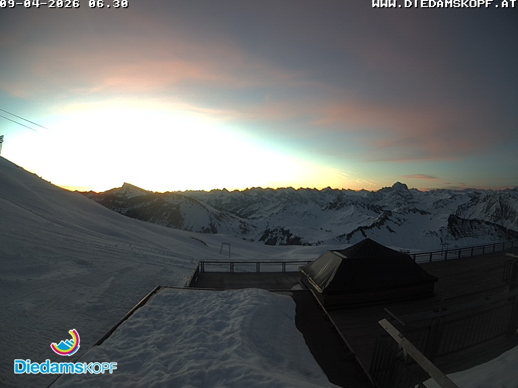 Archiv Foto Webcam Bergstation Diedamskopf, Vorarlberg