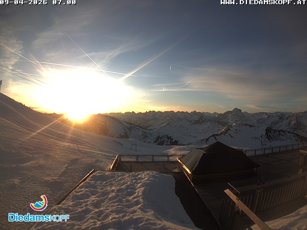 Archiv Foto Webcam Bergstation Diedamskopf, Vorarlberg