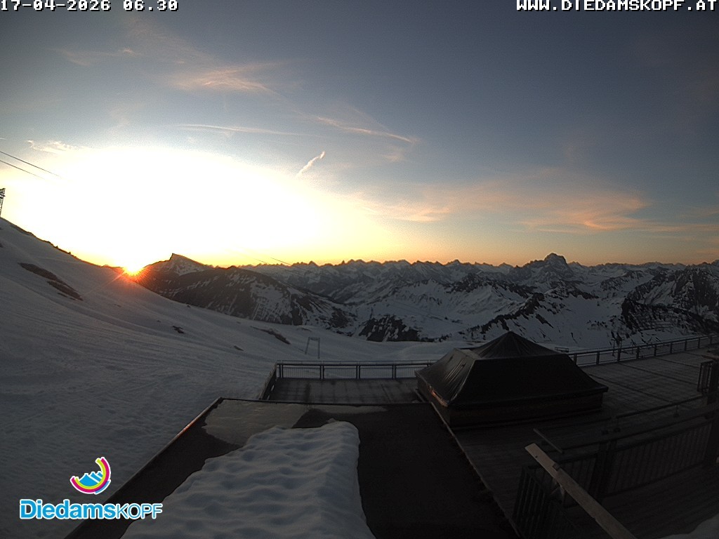Archiv Foto Webcam Bergstation Diedamskopf, Vorarlberg
