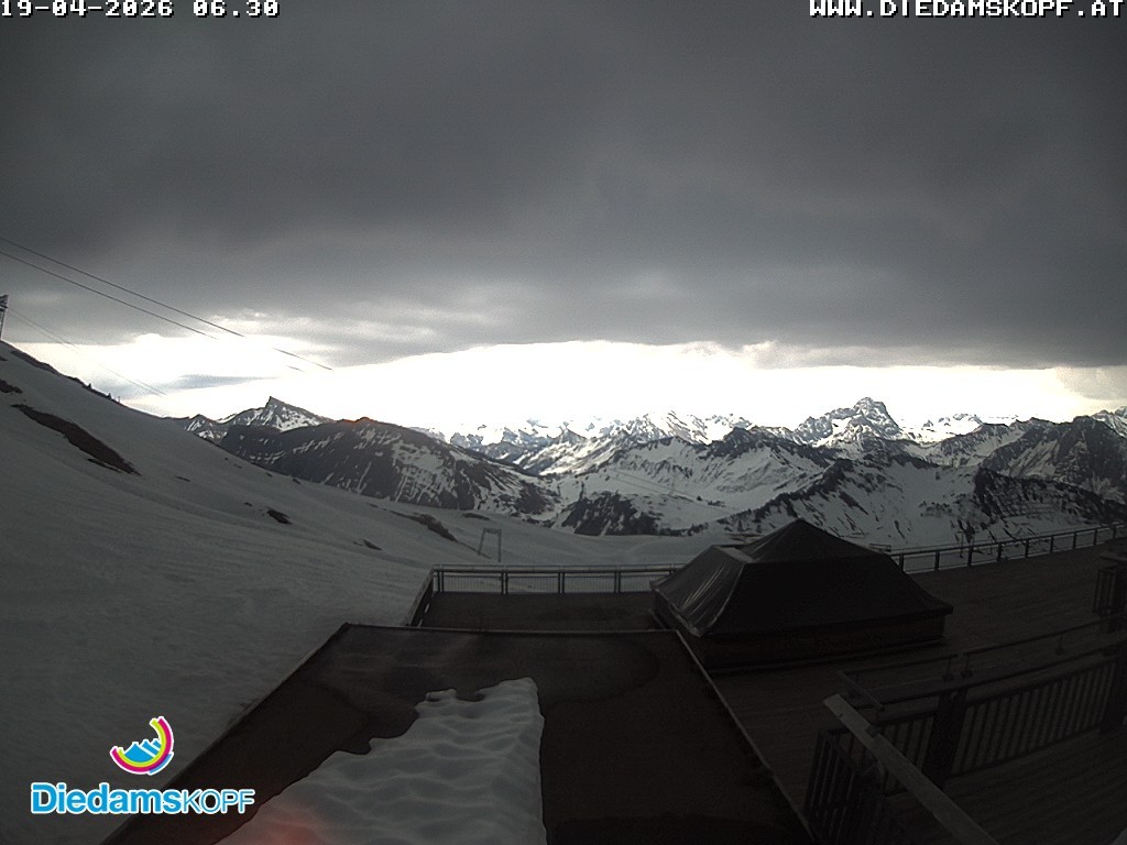 Archiv Foto Webcam Bergstation Diedamskopf, Vorarlberg