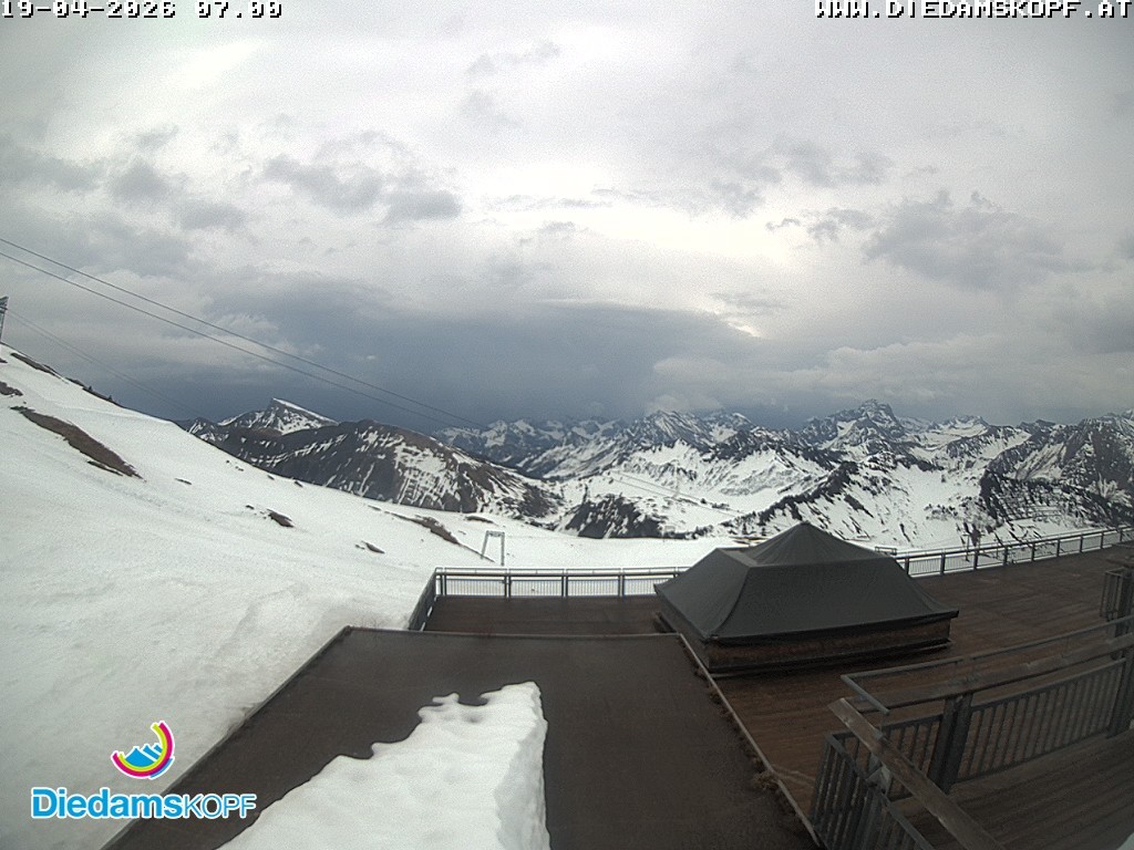 Archiv Foto Webcam Bergstation Diedamskopf, Vorarlberg