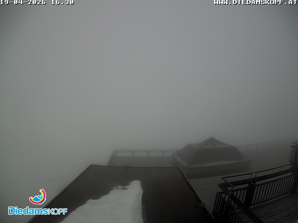 Archived image Webcam mountain station gondola "Diedamskopf", Vorarlberg