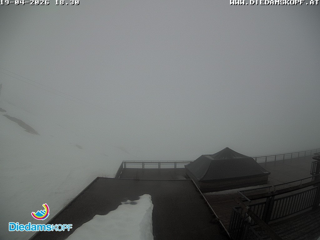 Archived image Webcam mountain station gondola "Diedamskopf", Vorarlberg