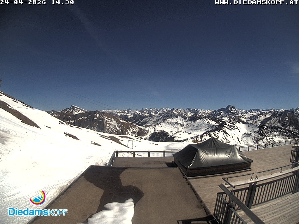 Archived image Webcam mountain station gondola "Diedamskopf", Vorarlberg
