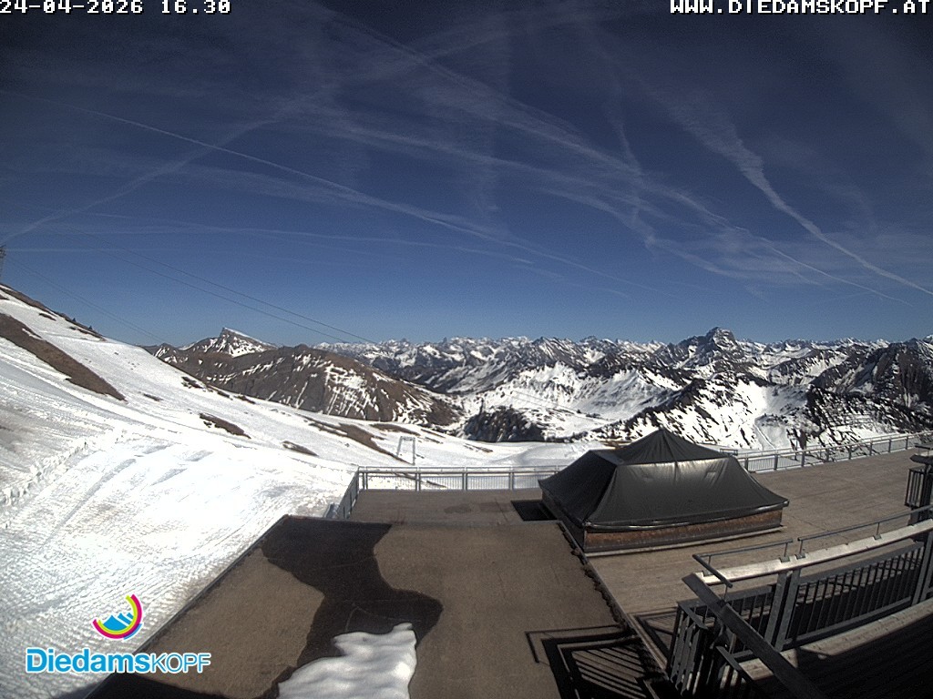 Archiv Foto Webcam Bergstation Diedamskopf, Vorarlberg
