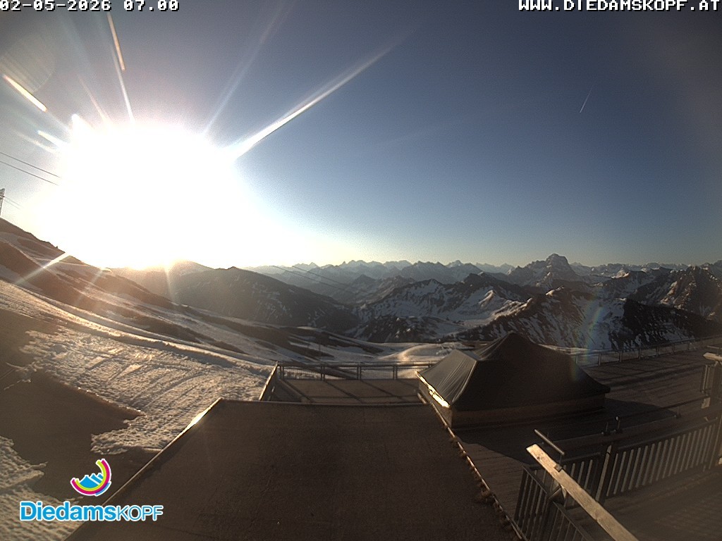 Archiv Foto Webcam Bergstation Diedamskopf, Vorarlberg