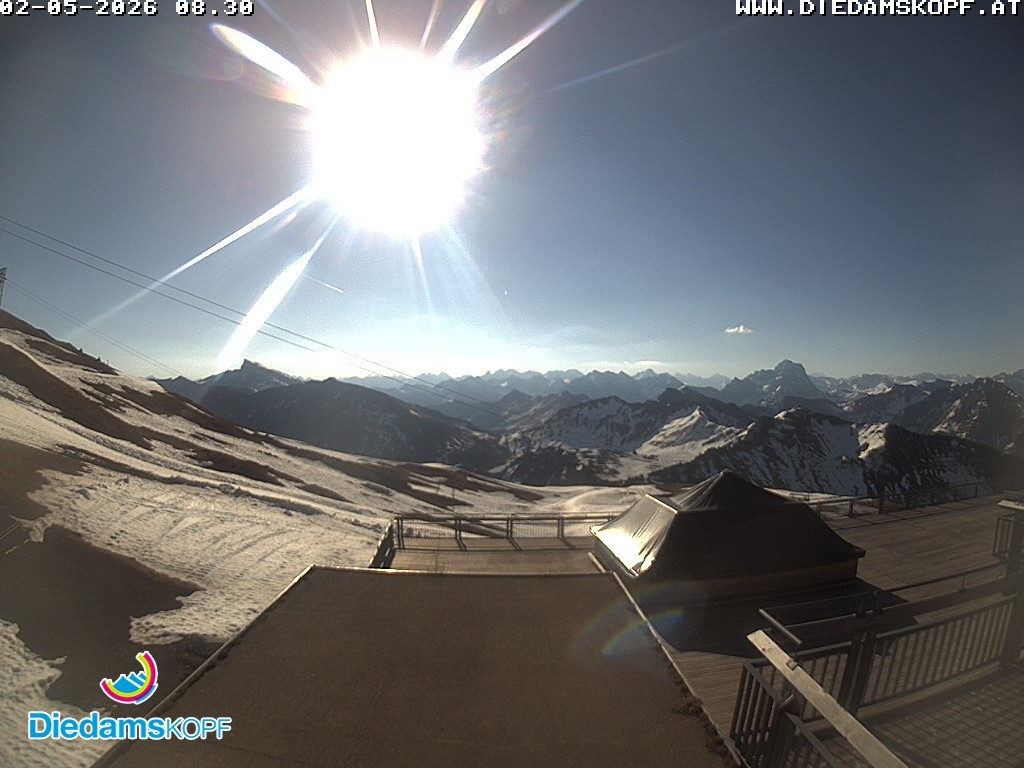 Archiv Foto Webcam Bergstation Diedamskopf, Vorarlberg