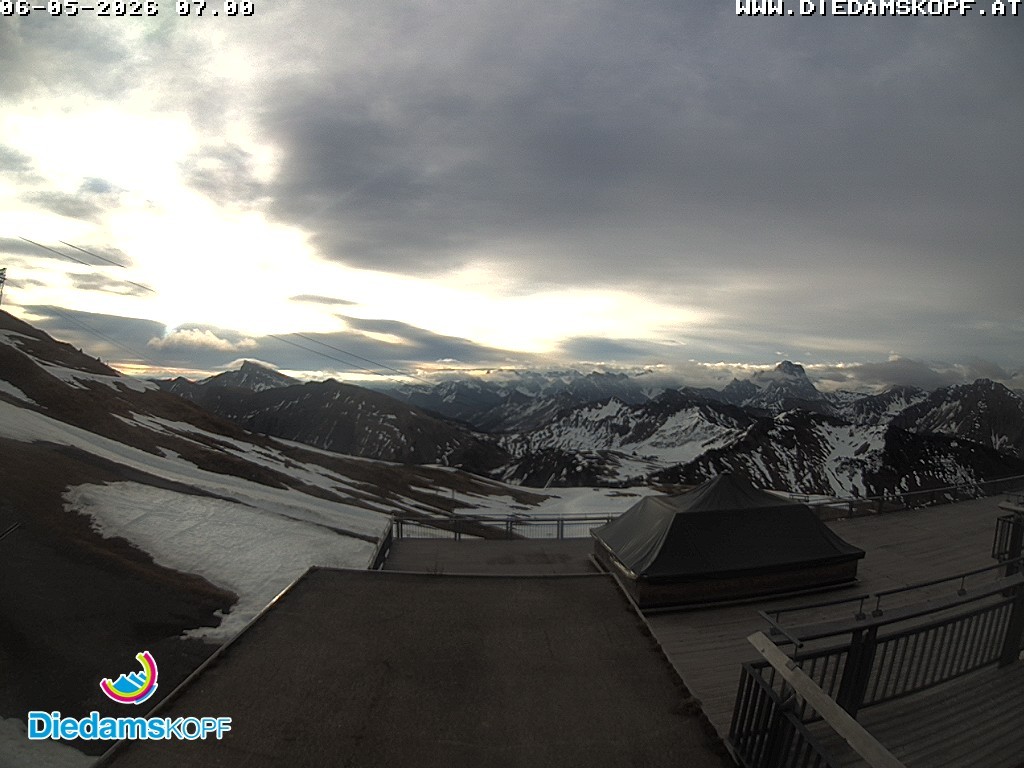 Archiv Foto Webcam Bergstation Diedamskopf, Vorarlberg