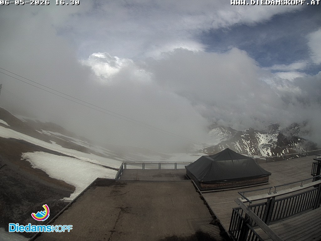 Archiv Foto Webcam Bergstation Diedamskopf, Vorarlberg