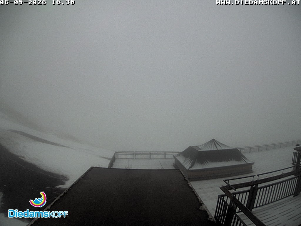 Archiv Foto Webcam Bergstation Diedamskopf, Vorarlberg
