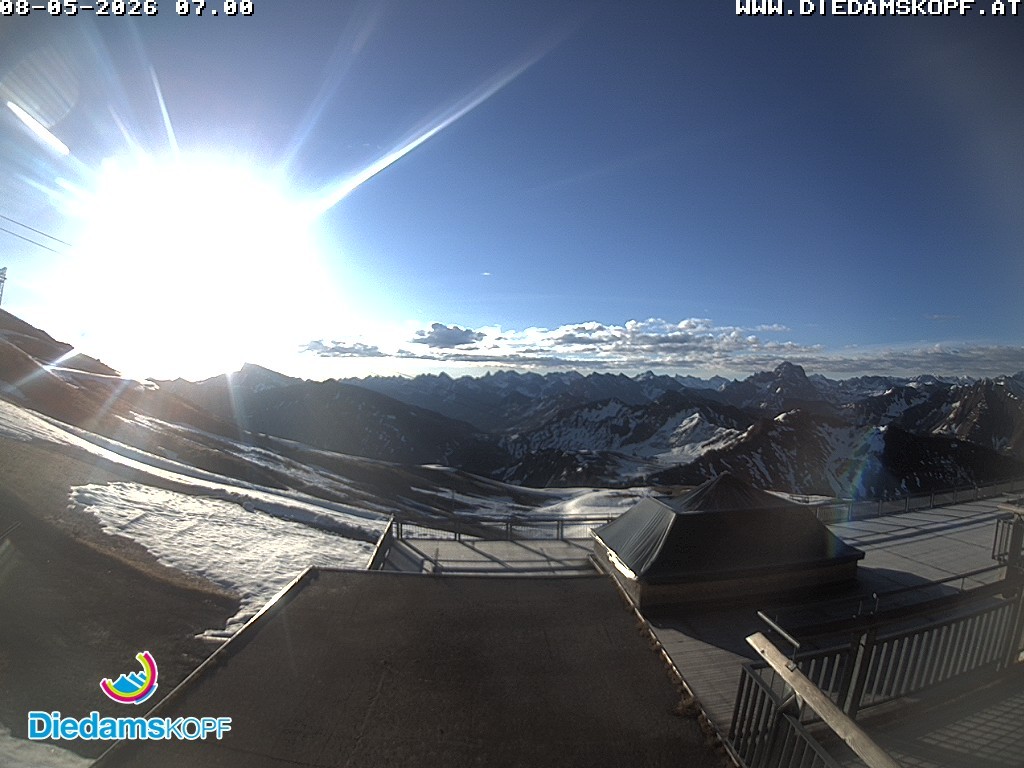 Archiv Foto Webcam Bergstation Diedamskopf, Vorarlberg