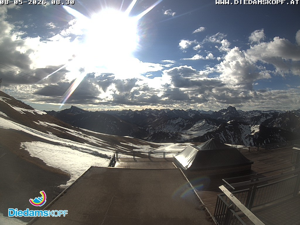 Archiv Foto Webcam Bergstation Diedamskopf, Vorarlberg