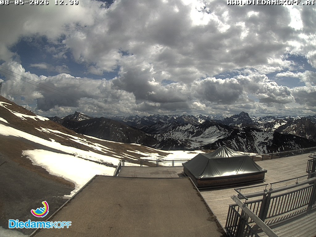 Archiv Foto Webcam Bergstation Diedamskopf, Vorarlberg