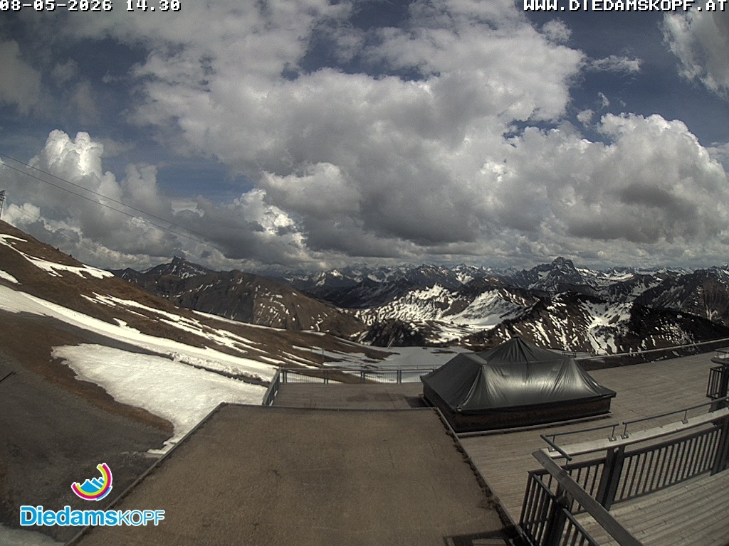 Archiv Foto Webcam Bergstation Diedamskopf, Vorarlberg