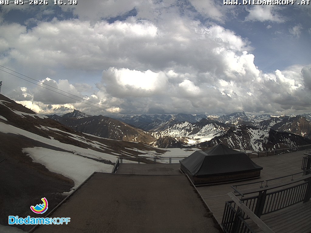 Archiv Foto Webcam Bergstation Diedamskopf, Vorarlberg