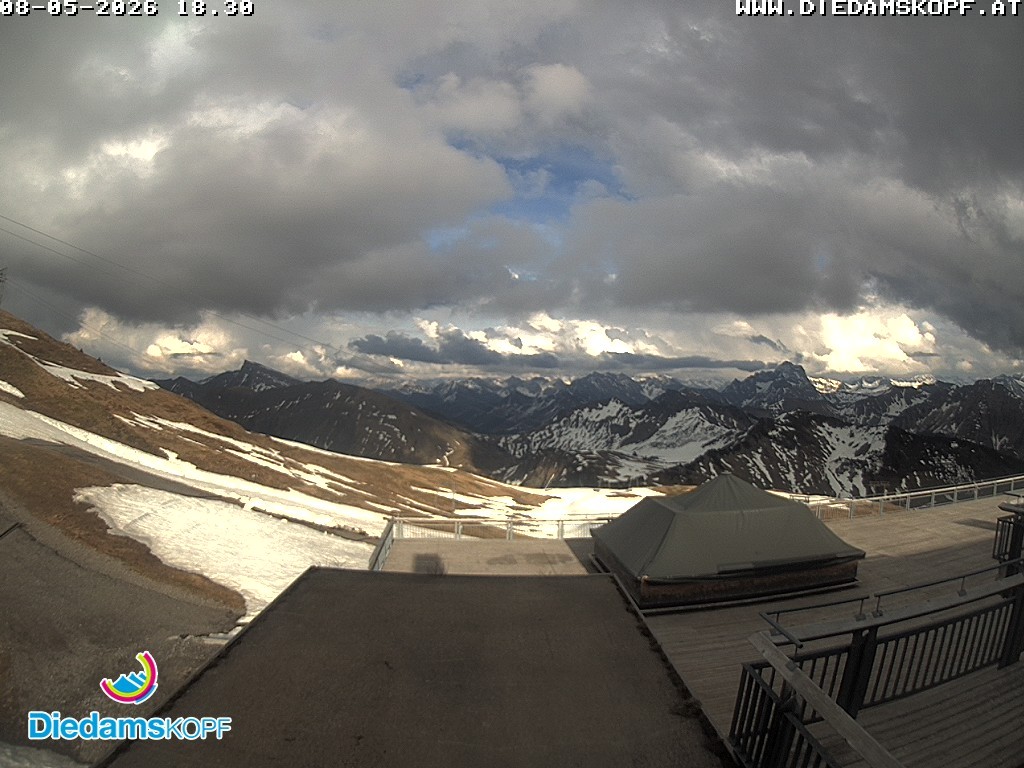 Archiv Foto Webcam Bergstation Diedamskopf, Vorarlberg