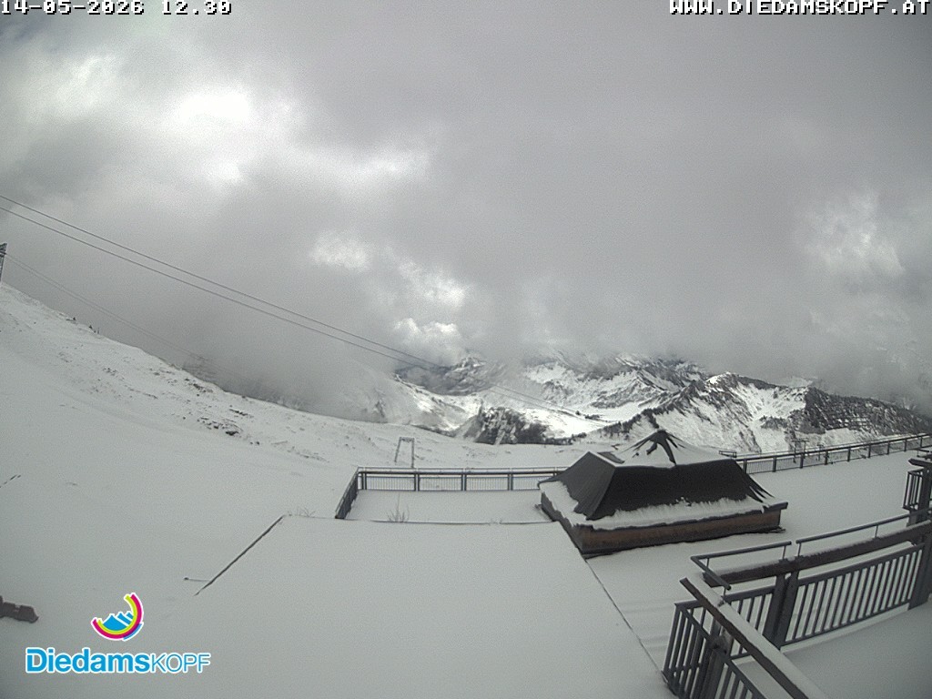 Archiv Foto Webcam Bergstation Diedamskopf, Vorarlberg