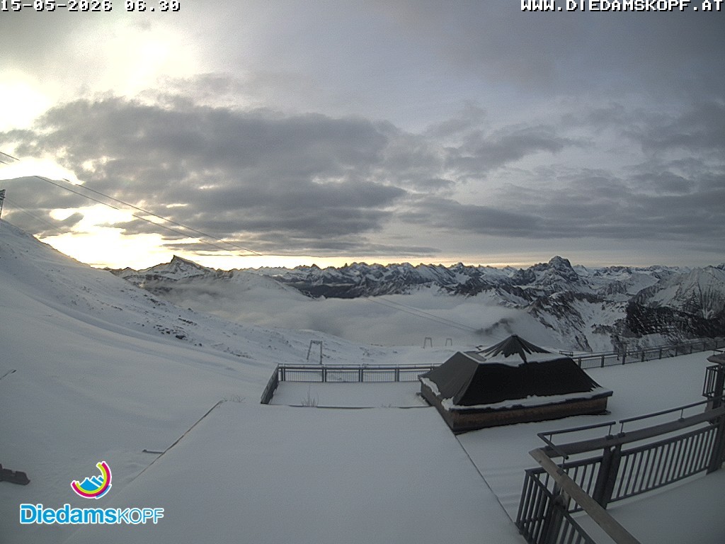 Archiv Foto Webcam Bergstation Diedamskopf, Vorarlberg