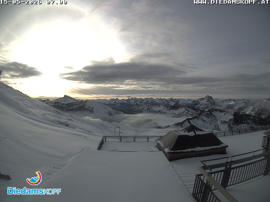 Archiv Foto Webcam Bergstation Diedamskopf, Vorarlberg
