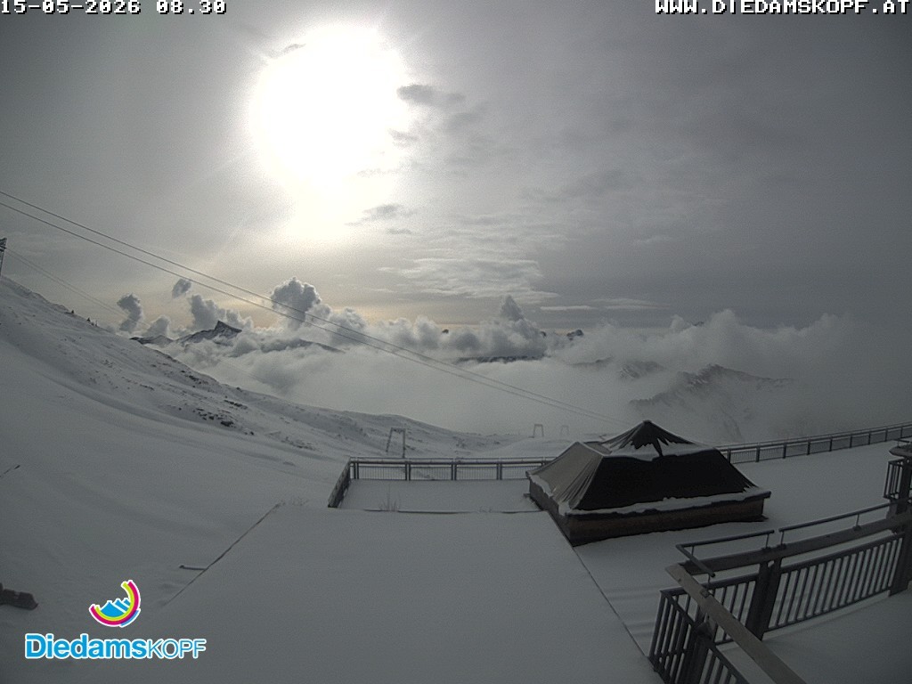 Archiv Foto Webcam Bergstation Diedamskopf, Vorarlberg