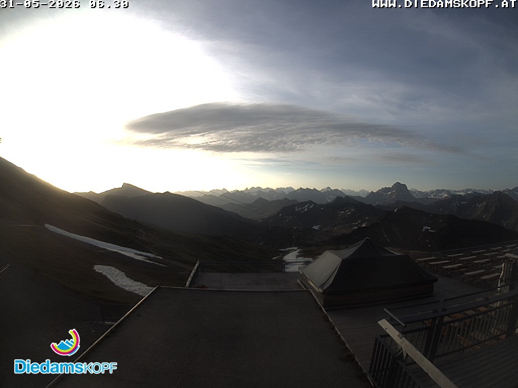 Archiv Foto Webcam Bergstation Diedamskopf, Vorarlberg