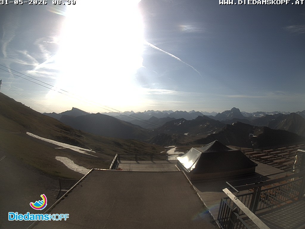 Archiv Foto Webcam Bergstation Diedamskopf, Vorarlberg