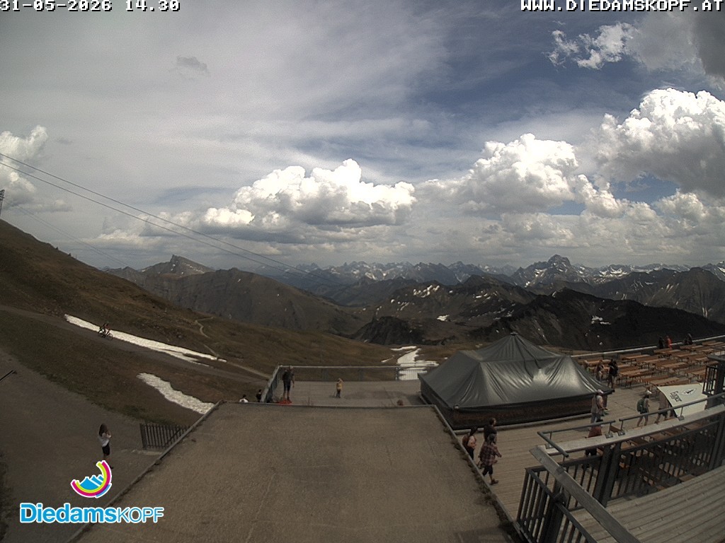 Archiv Foto Webcam Bergstation Diedamskopf, Vorarlberg