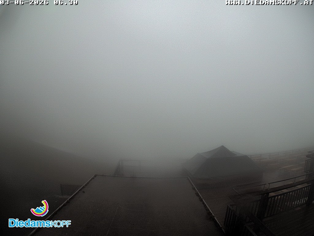 Archiv Foto Webcam Bergstation Diedamskopf, Vorarlberg