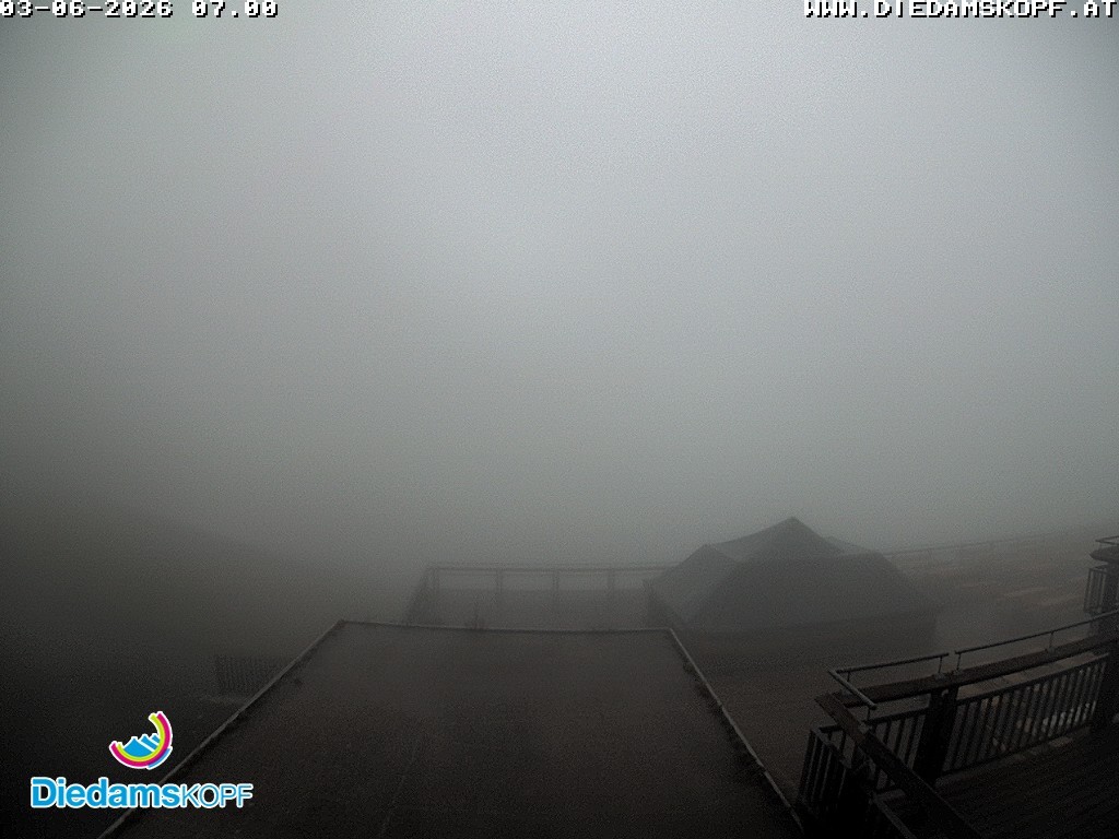 Archiv Foto Webcam Bergstation Diedamskopf, Vorarlberg