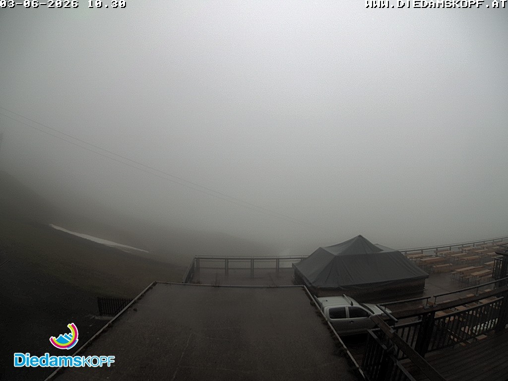 Archiv Foto Webcam Bergstation Diedamskopf, Vorarlberg