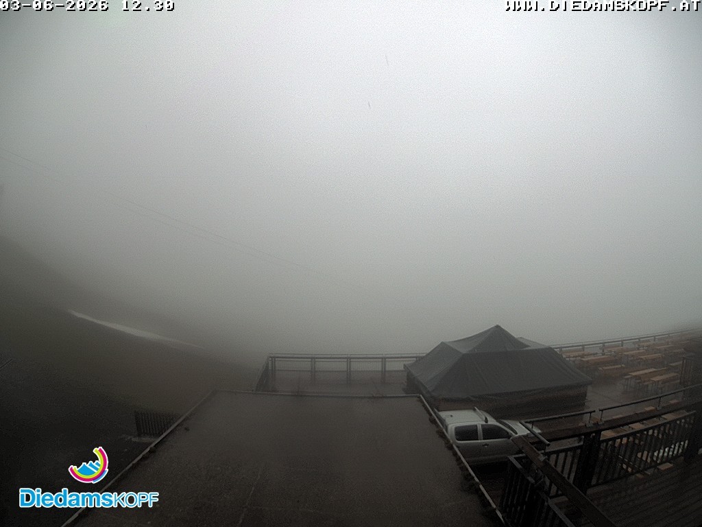 Archiv Foto Webcam Bergstation Diedamskopf, Vorarlberg