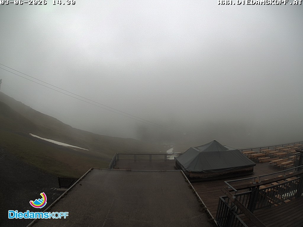 Archiv Foto Webcam Bergstation Diedamskopf, Vorarlberg