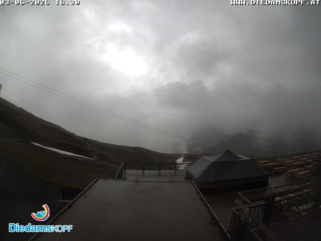 Archiv Foto Webcam Bergstation Diedamskopf, Vorarlberg