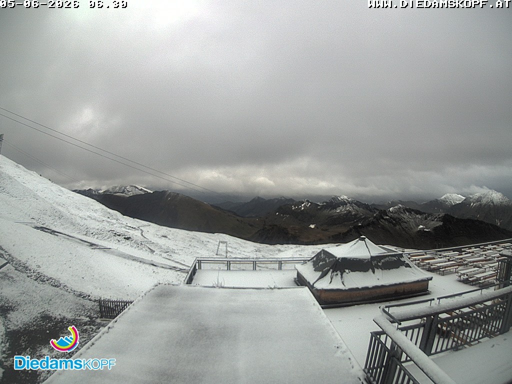 Archiv Foto Webcam Bergstation Diedamskopf, Vorarlberg