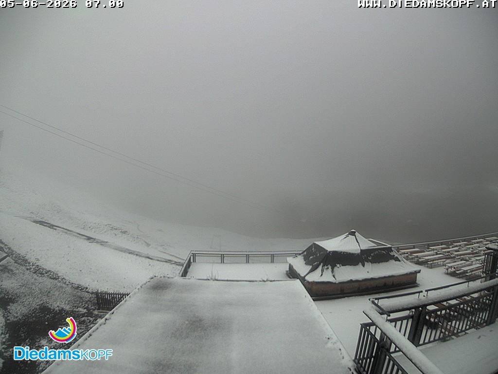 Archiv Foto Webcam Bergstation Diedamskopf, Vorarlberg