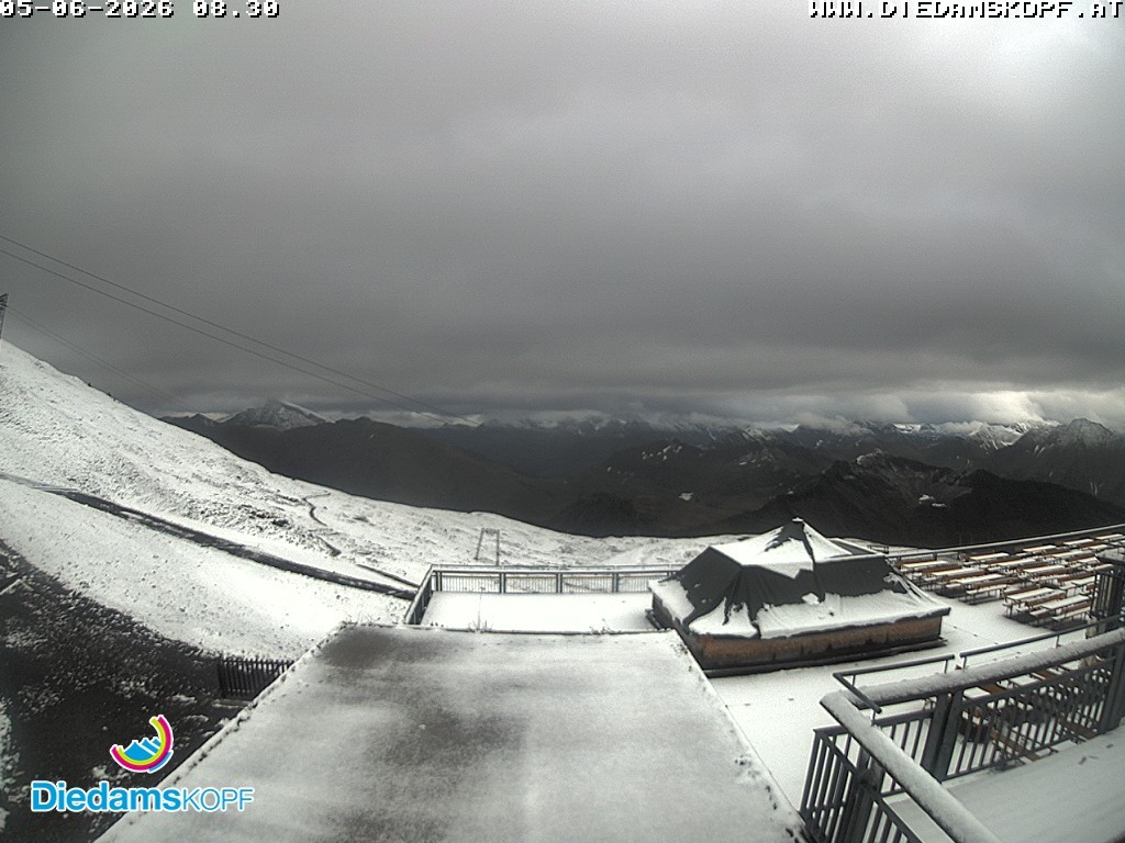 Archiv Foto Webcam Bergstation Diedamskopf, Vorarlberg