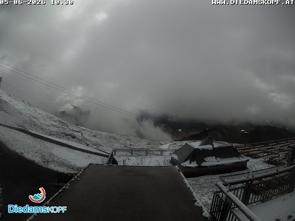 Archiv Foto Webcam Bergstation Diedamskopf, Vorarlberg
