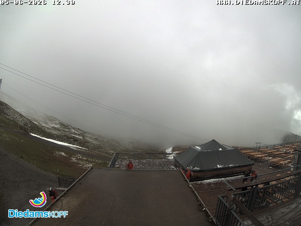 Archiv Foto Webcam Bergstation Diedamskopf, Vorarlberg