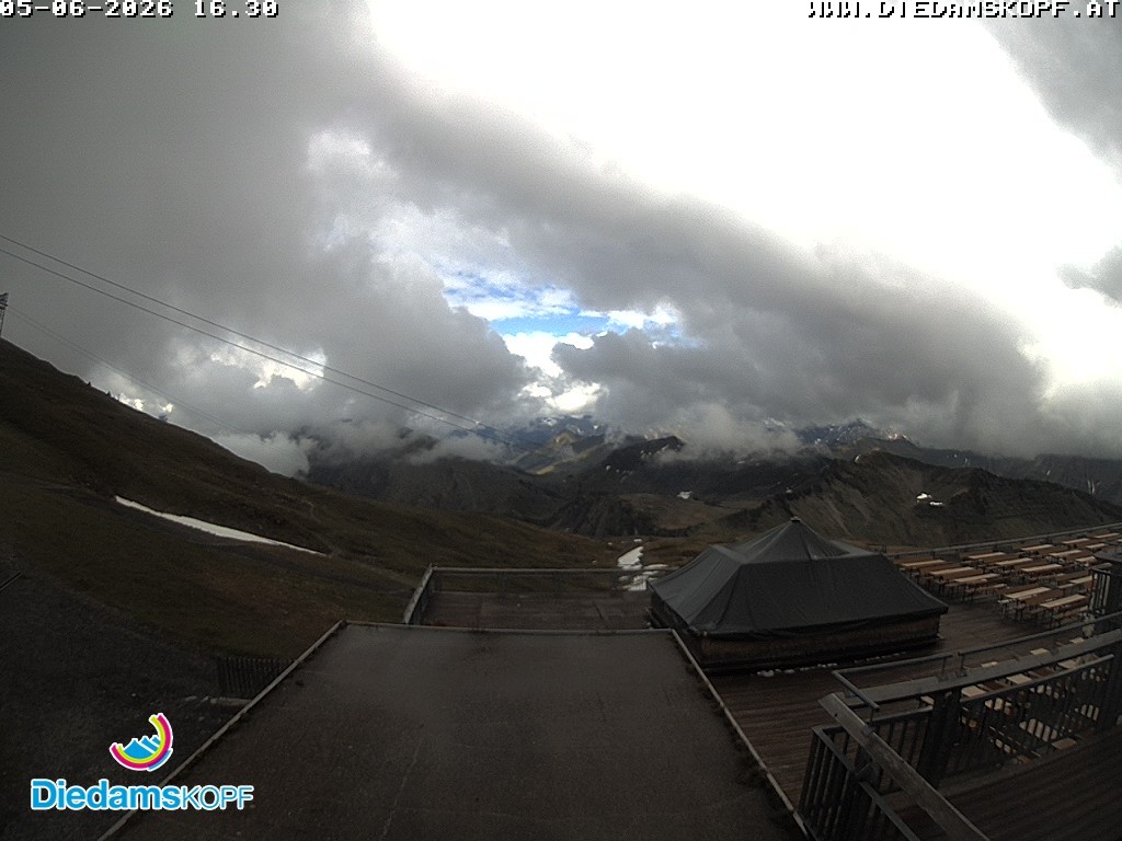 Archiv Foto Webcam Bergstation Diedamskopf, Vorarlberg