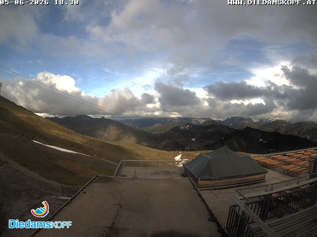 Archiv Foto Webcam Bergstation Diedamskopf, Vorarlberg