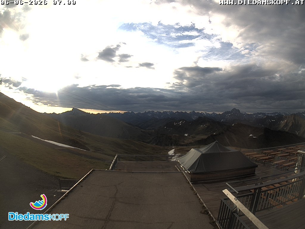 Archived image Webcam mountain station gondola "Diedamskopf", Vorarlberg