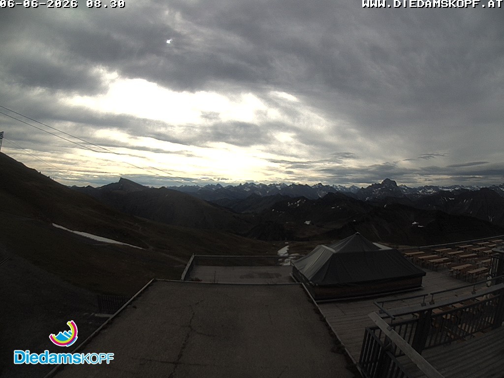 Archived image Webcam mountain station gondola "Diedamskopf", Vorarlberg