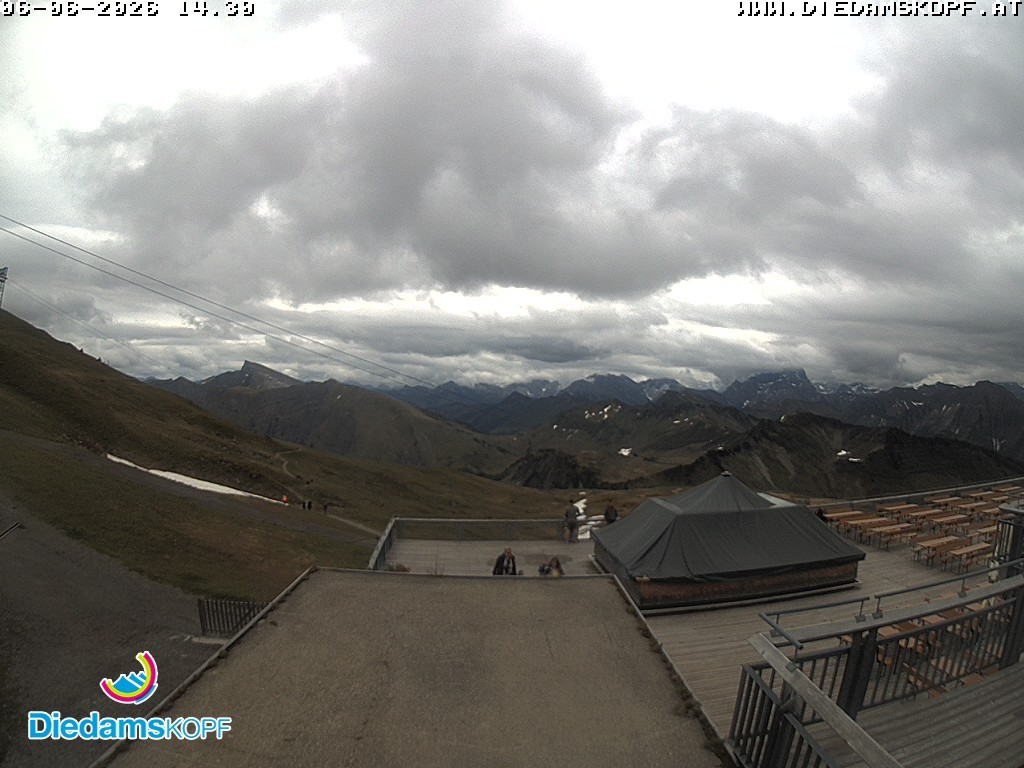 Archived image Webcam mountain station gondola "Diedamskopf", Vorarlberg