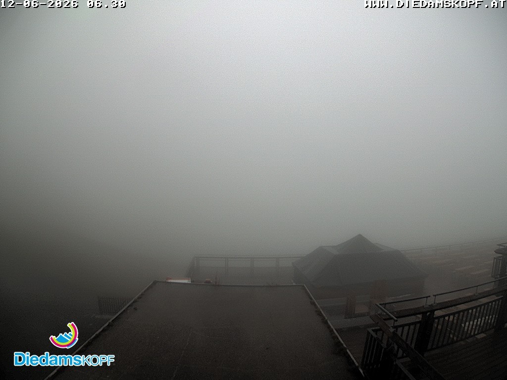Archiv Foto Webcam Bergstation Diedamskopf, Vorarlberg