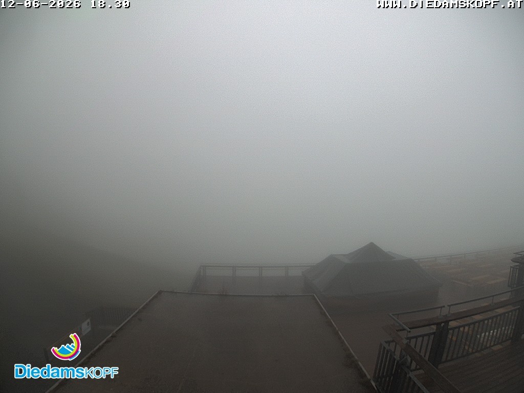 Archiv Foto Webcam Bergstation Diedamskopf, Vorarlberg